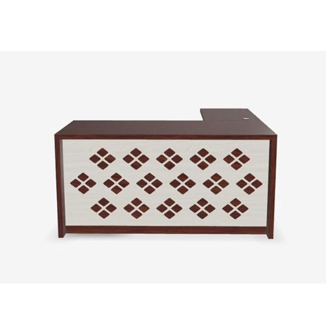 Image of L-Shaped Office Table with a Left-Side Runner Drawer RA413 - View