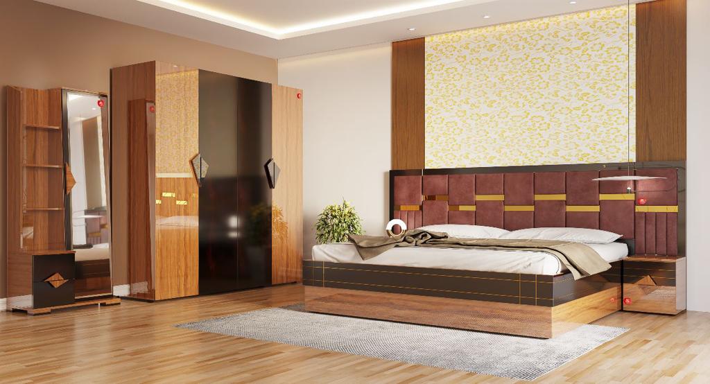Bedroom Set GULMOHAR RA135 - by Red Apple Furniture.