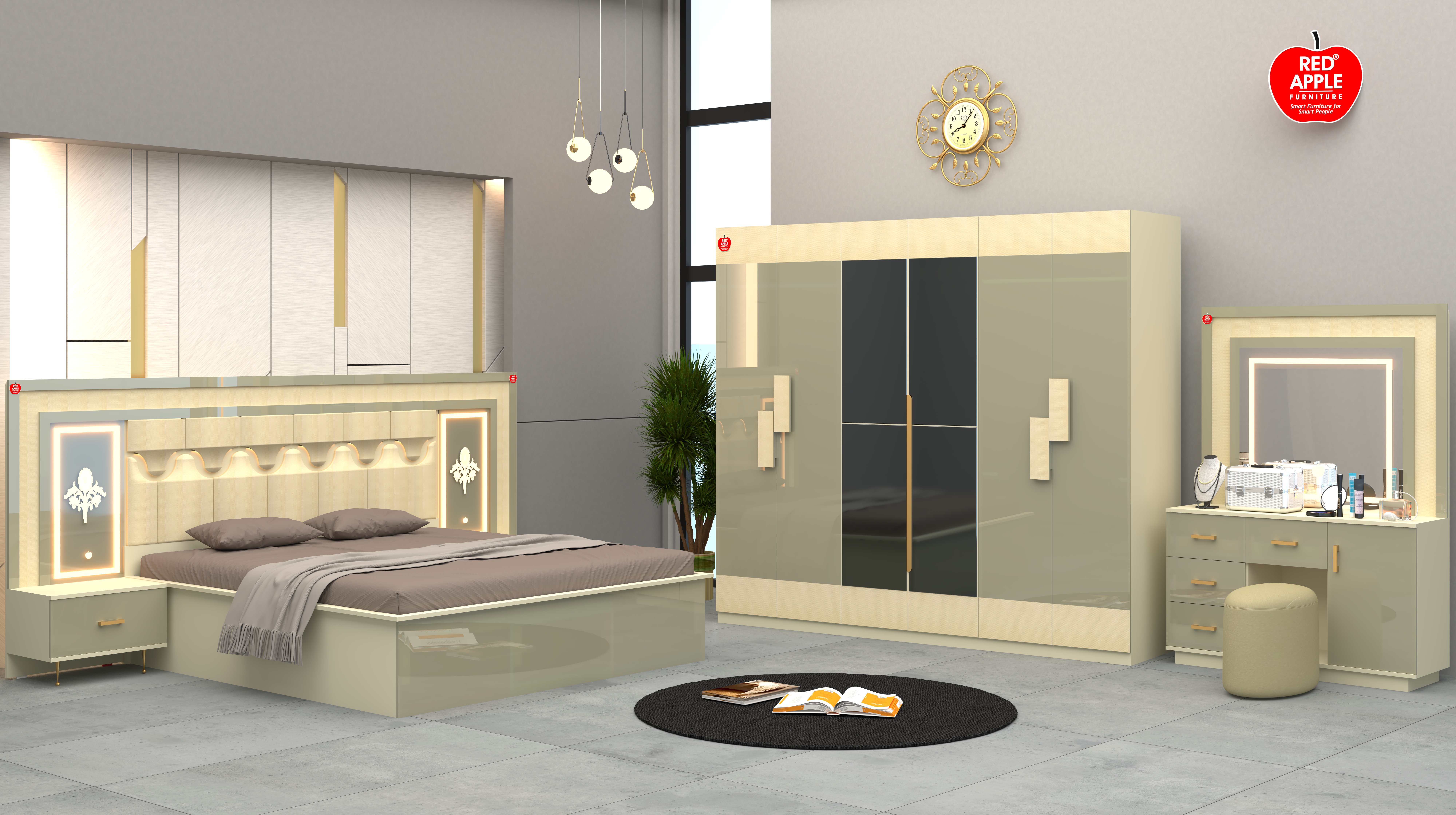Bedroom Set BLUEBELL RA163 - by Red Apple Furniture.